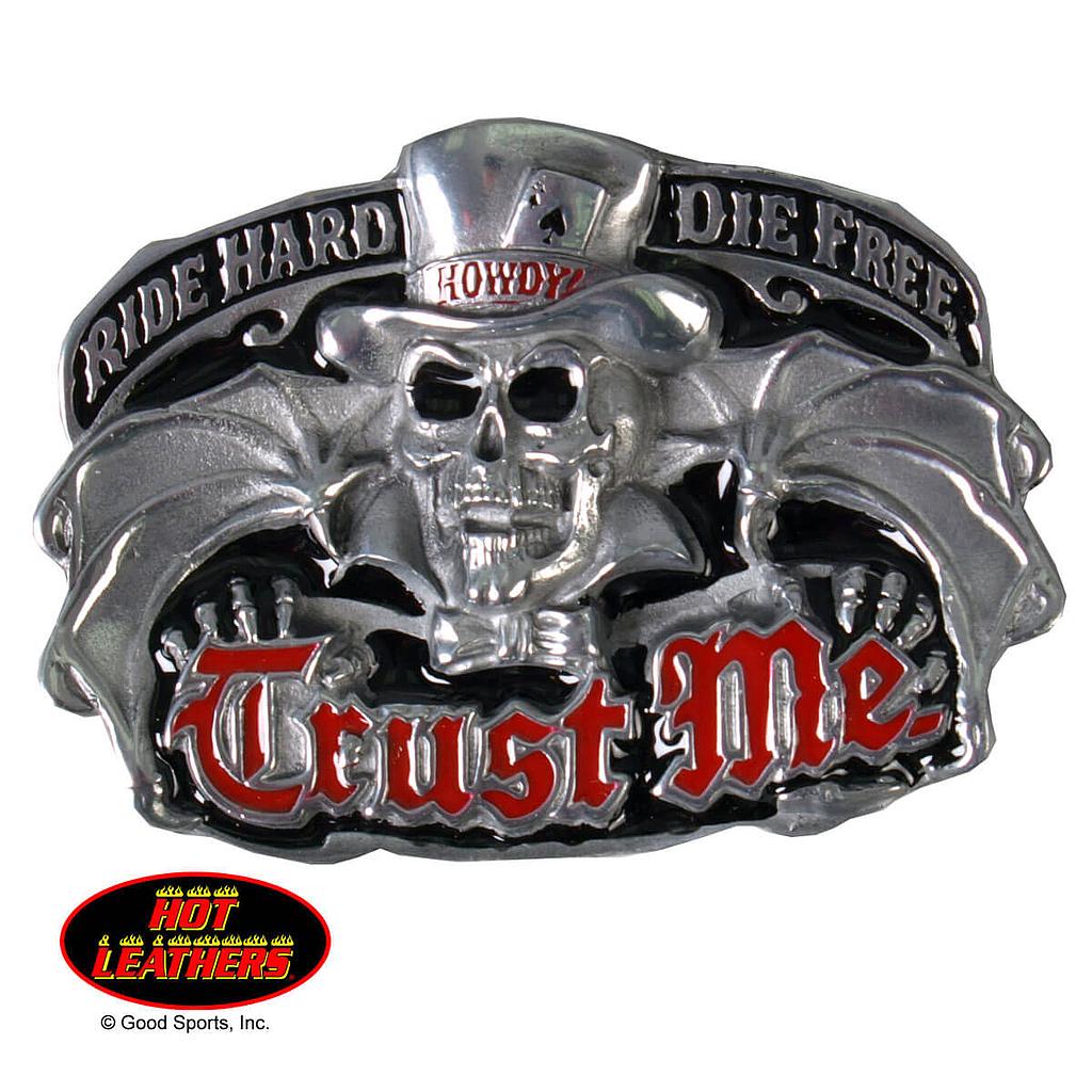 Howdy Trust Me Belt Buckle 