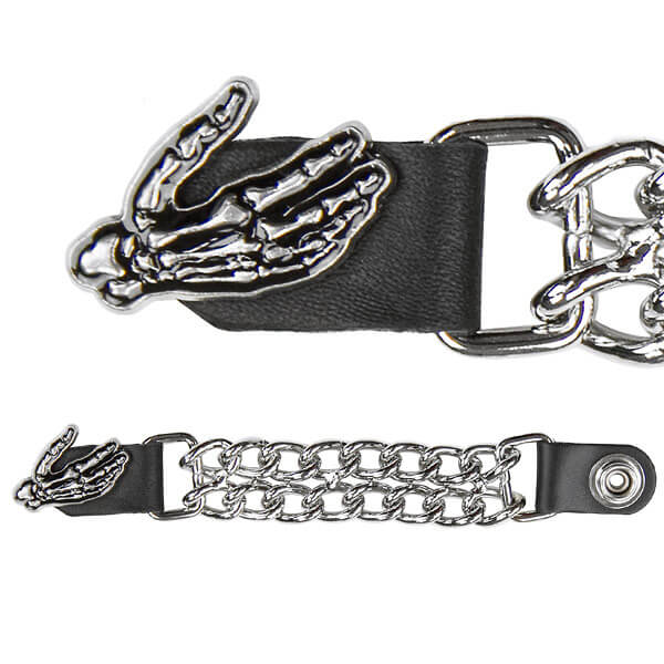 Skeleton Hand Chain Vest Extender 