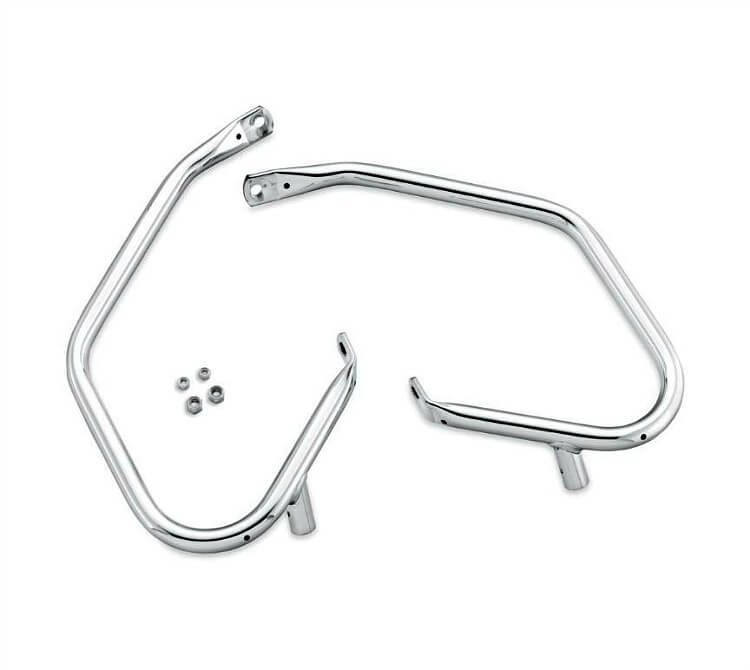 Rear Saddlebag Guard Kit, Confort, Chrome