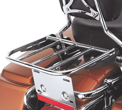 Luggage Rack for H-D Detachables Passenger Sissy Bar Upright