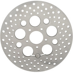 Stainless Steel Drilled Brake Rotor Front Touring 08-14 (41808-08/41809-08)