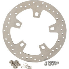 Stainless Steel Drilled Brake Front Rotor, 14- 22 FLT (4500017)