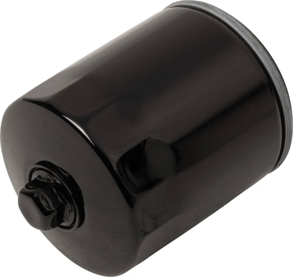 Spin-On Oil Filter w/ Nut, Black, for V-Rod