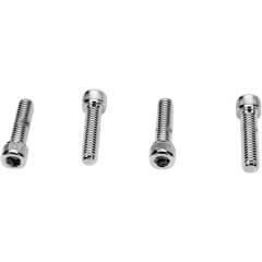 Big Twin Chrome Socket-Head Handlebar Clamp Bolt Kit Knurled