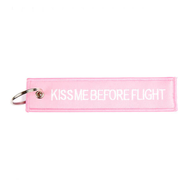 Kiss Me Before Flight Keychain