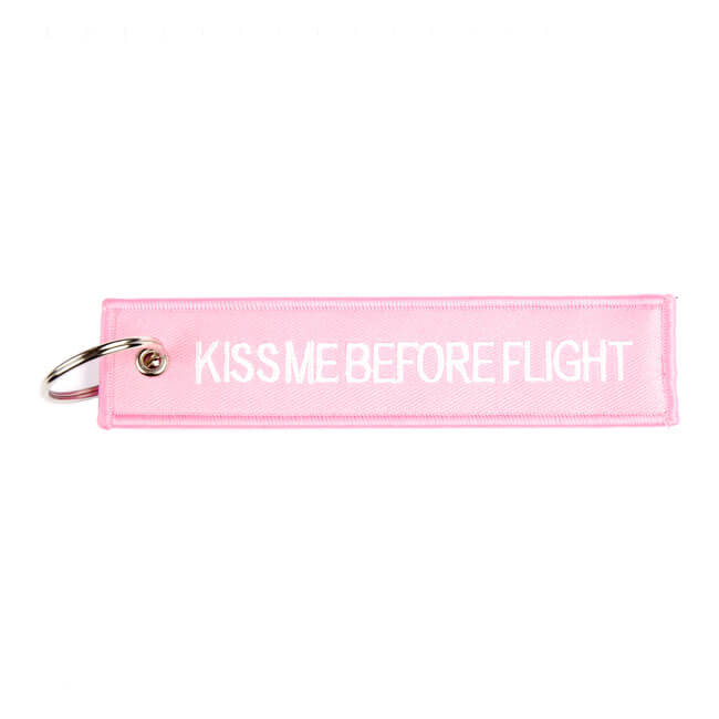 Kiss Me Before Flight Keychain