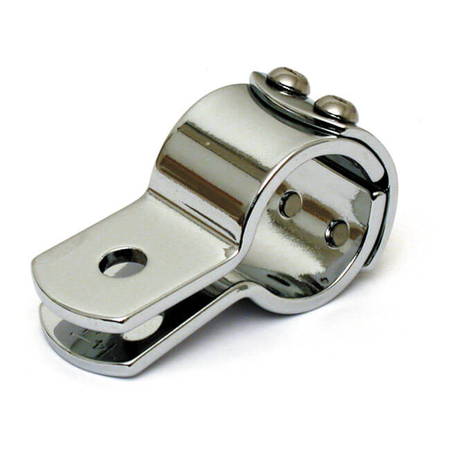 3-Piece Clamp, 1-1/4&quot;, Chrome Steel