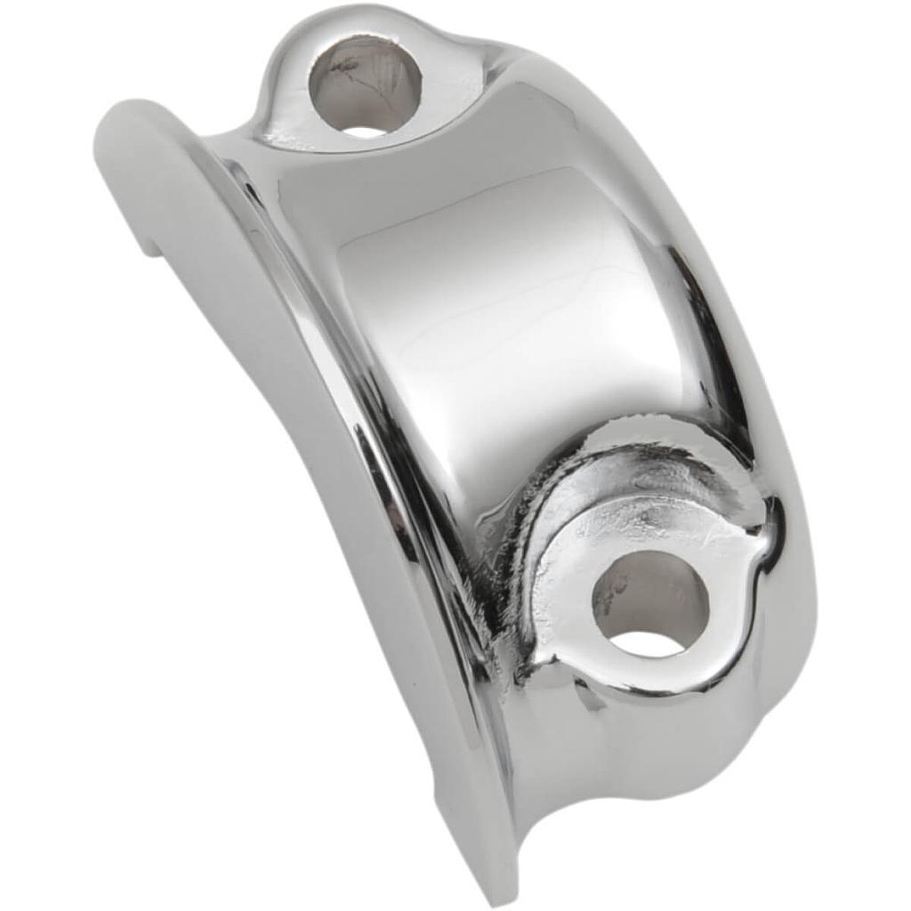 Brake/Clutch Control Clamp Half, Chrome, 08-22 FLT