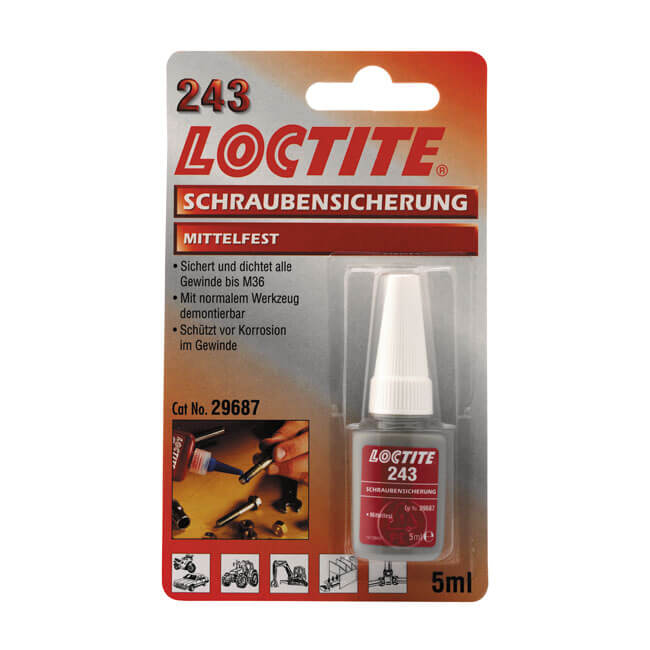 243 Blue, Threadlocker 5cc