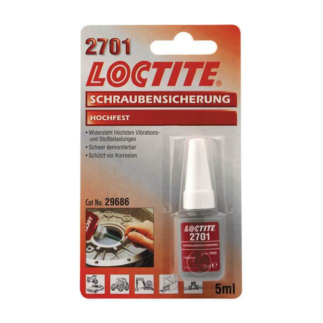 2701 Red, Threadlocker 5cc