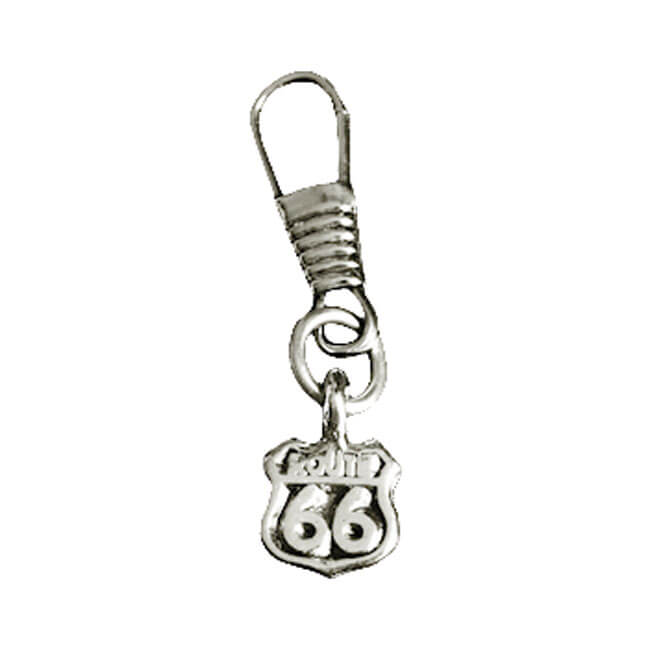 Route 66 Zipper Pull