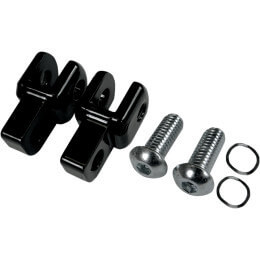 Footpeg Relocation Clevis Kit Black Universal