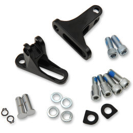 Short Passenger Footpeg Mount Kit, FLT, Black