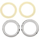 Gauge Bezel 2", Chrome