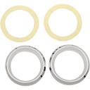 Gauge Bezel 2", Chrome