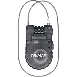 Cable-Lock Retractable 3-Digit Combination 3'