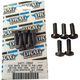 Disc Brake Front Hub Mounting Bolt Kit Black