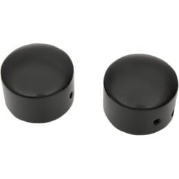 Front Axle Caps, Black, Pair