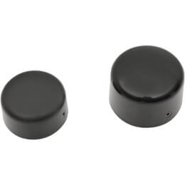 Rear Axle Caps, Black, Pair