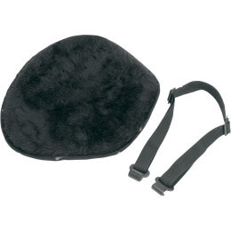 Solo Seat Pad Comfort Pad XL Front Fleece Saddlegel Black
