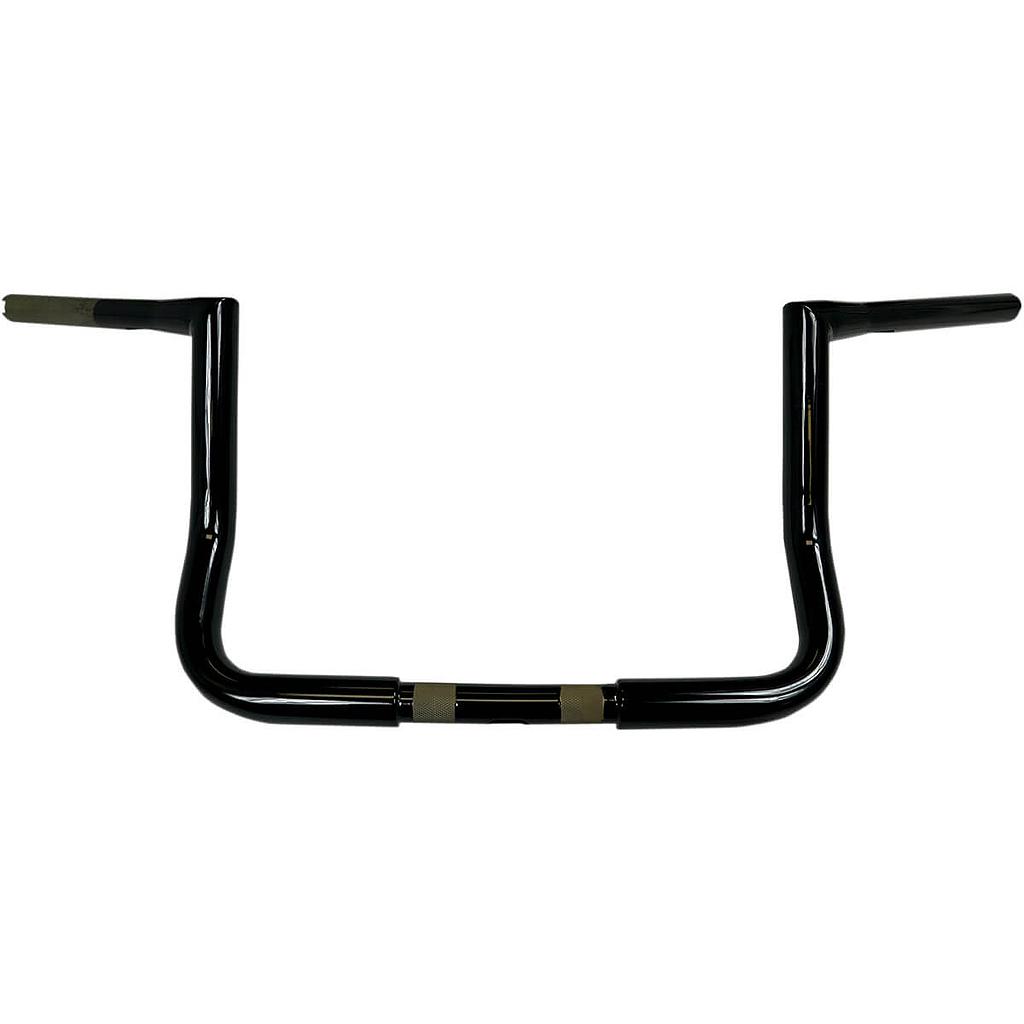 10" Bagger Twin Peaks Ape Hanger 1.25" Black