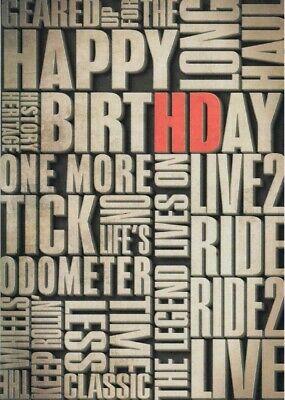 H-D Verbiage Birthday Greeting Card