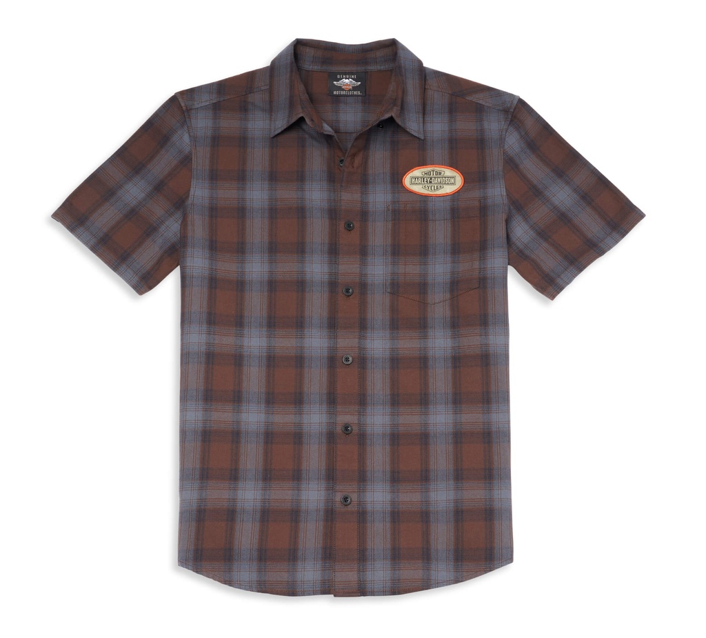 Oil Can Plaid Woven Shirt