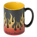 Core Sculpted Flames Coffee Mug
