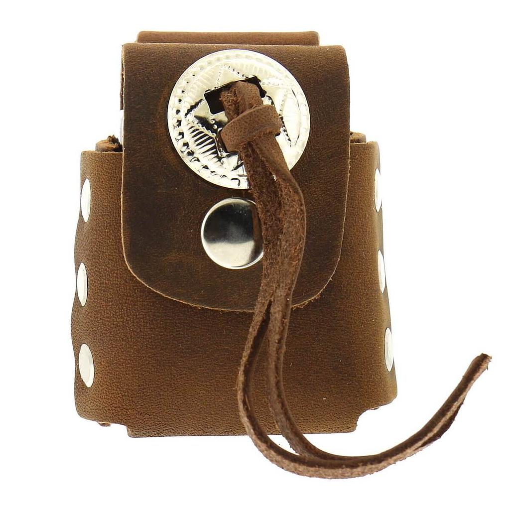 Brown Lighter Case with Concho