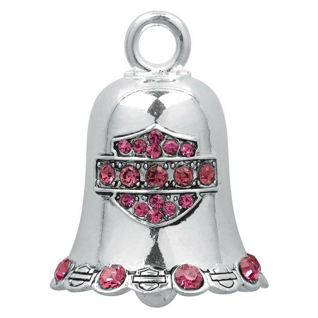 Pink Crystal Bar &amp; Shield Ride Bell