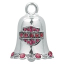 Pink Crystal Bar &amp; Shield Ride Bell
