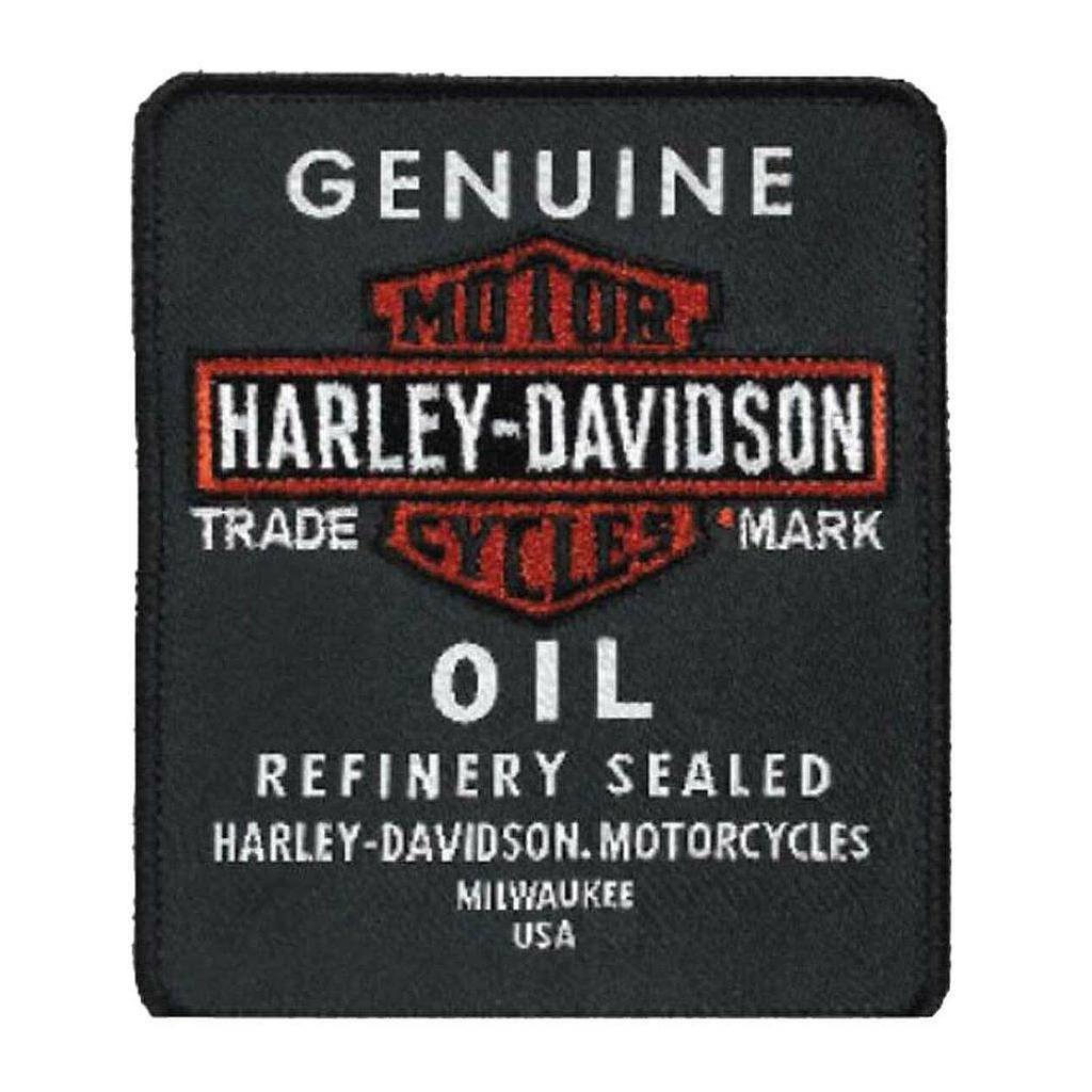 Embroidered Genuine Oil Emblem Patch Small