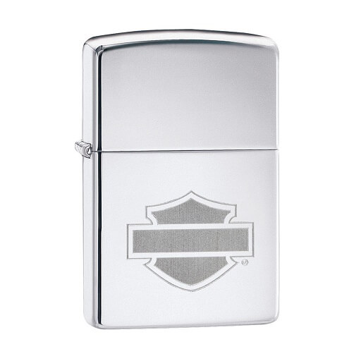 Blank B&amp;S High Polish Chrome Zippo Lighter