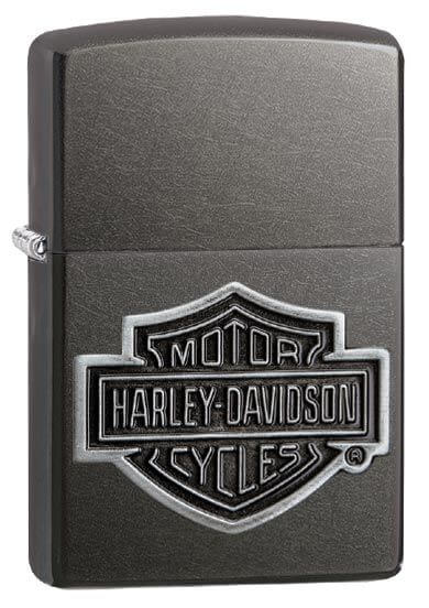 Logo Zippo Lighter in Grey Dusk