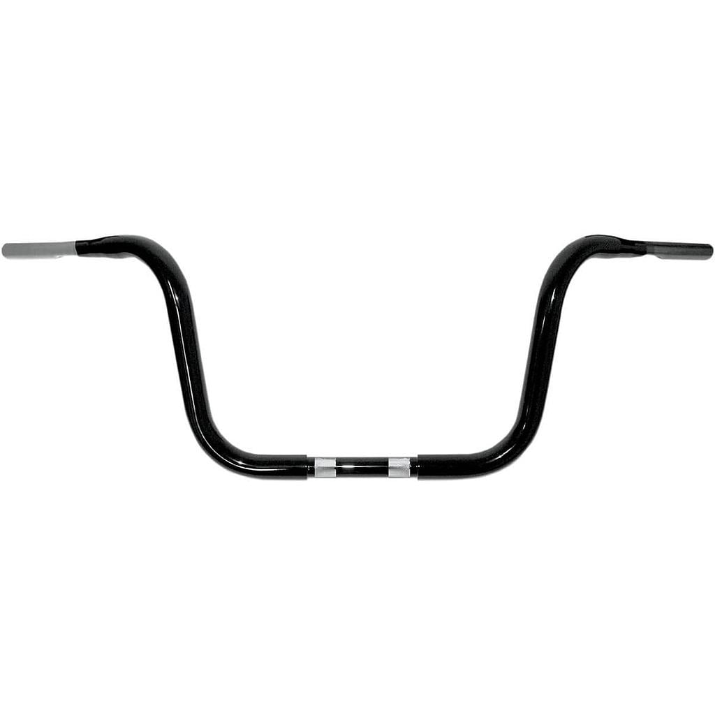 Gloss Black, 1 1/4" Buffalo 12.5" Ape Hanger Tour Bars