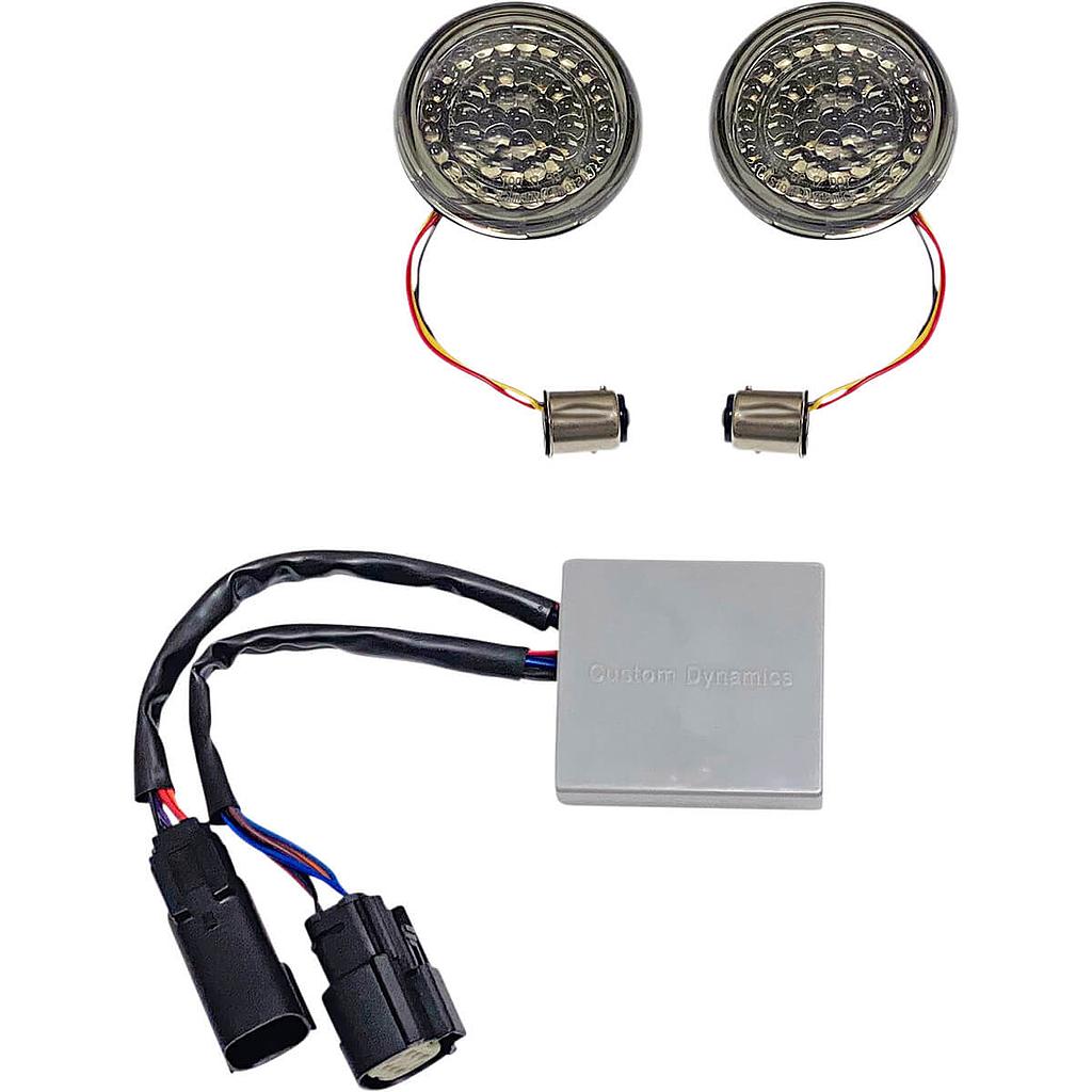 SMART Amber/Red LED 1157 Bullet Turn Signals with Controller