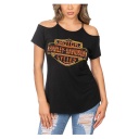 Women's Fire Up B&amp;S Cold Shoulder Short Sleeve Tee
