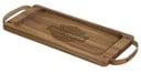 Wooden Serving Board Engraved Bar &amp; Shield Logo