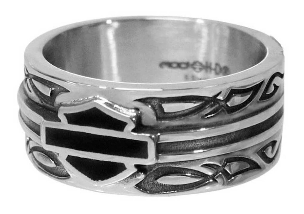 Celtic Bar &amp; Shield Ring Band, Stainless Steel