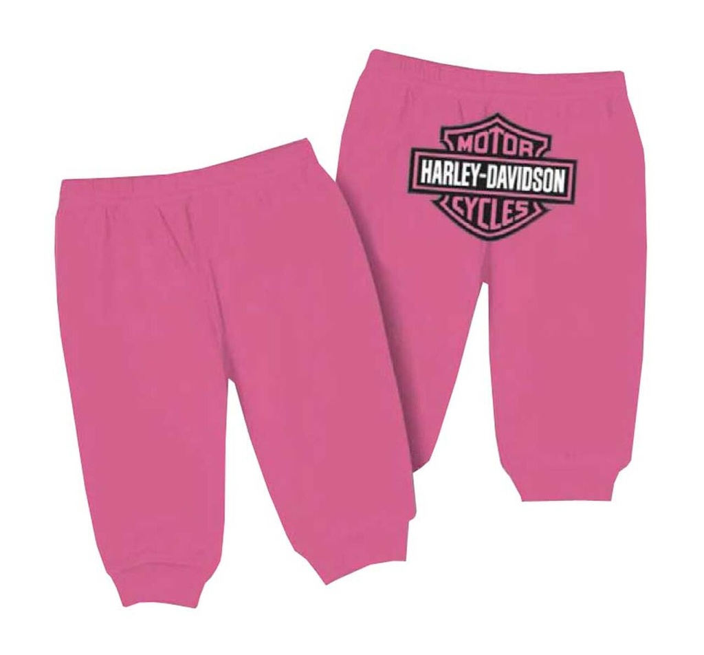 Baby Girls' Interlock Glitter Bar &amp; Shield Pants