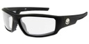 Baffle Sunglasses, Clear Lenses &amp; Matte Black Frames