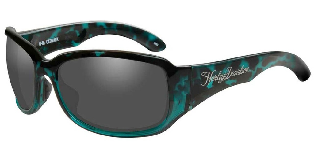 Catwalk Sunglasses, Gray Lenses &amp; Green Frames
