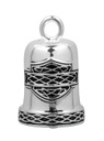 Celtic Bar &amp; Shield Silver Motorcycle Guardian Bell