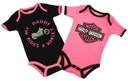 Baby Girls' Daddy Rides A Harley Creeper 2-Pack