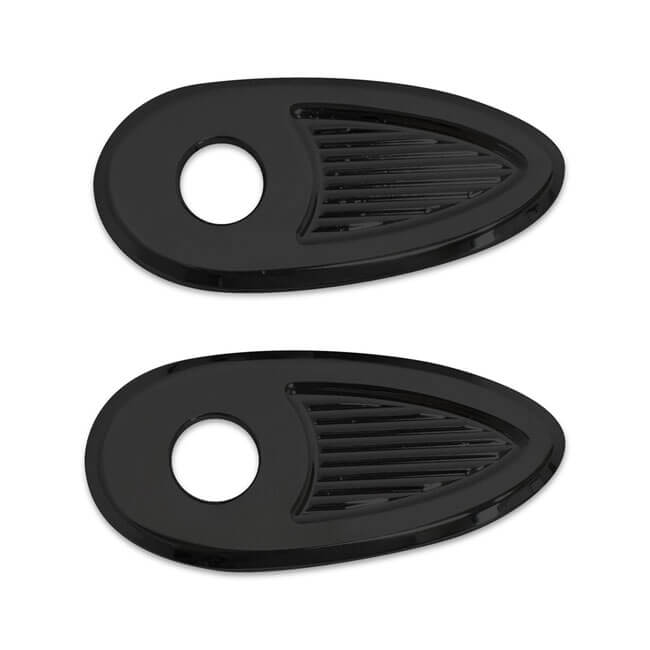 Fender Strut Turn Signal Hole Covers. Black