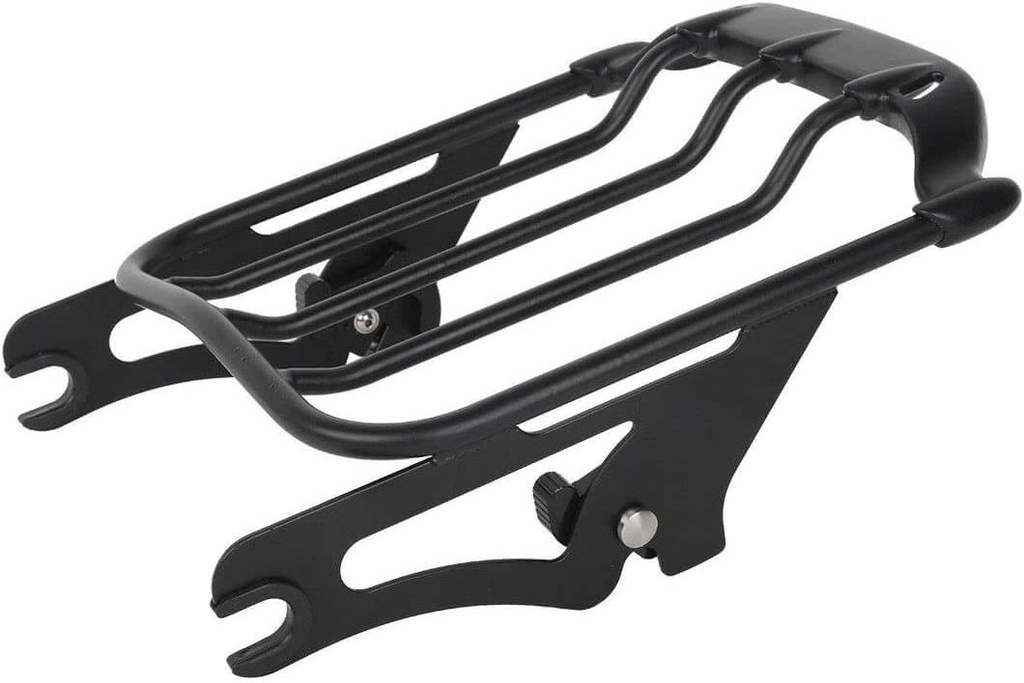 Black Luggage Rack Mounting for Harley