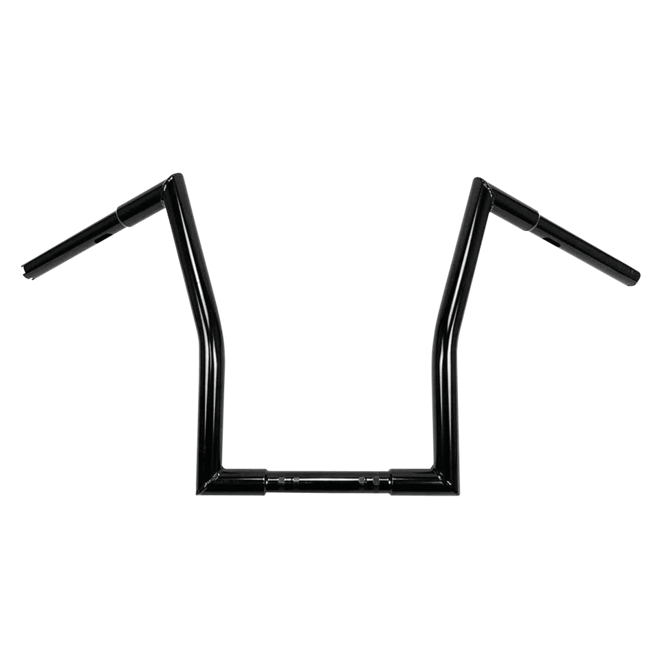 Black 15" Square Fat Ape Hanger, TBW, Dimple, Style C