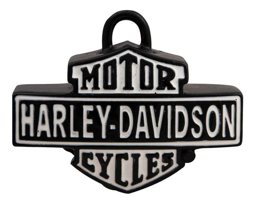 Vintage Bar &amp; Shield Logo Shaped Ride Bell, Black Finish