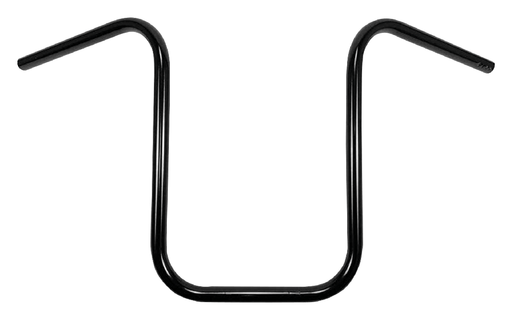 15" Narrow Ape Hanger, Black, no dimples