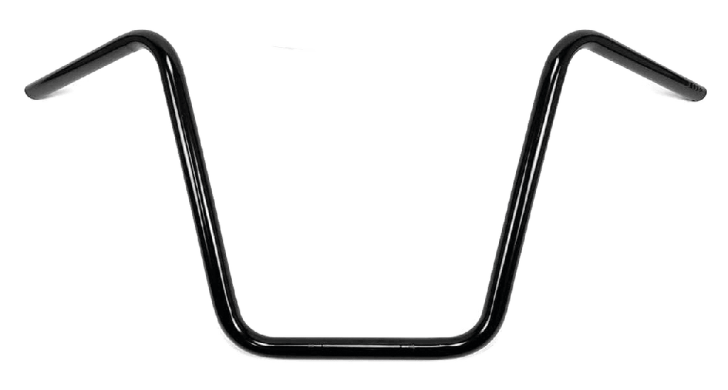 15" Ape Hanger, Black Powder Coated, No Dimples